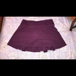 Purple Lululemon tennis skirt